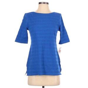 Charter Club Textured Blue Shirt NWT